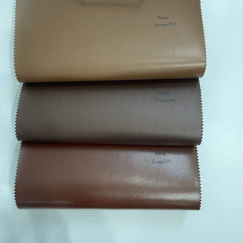 Brown Solid Jeans Label PU Leather