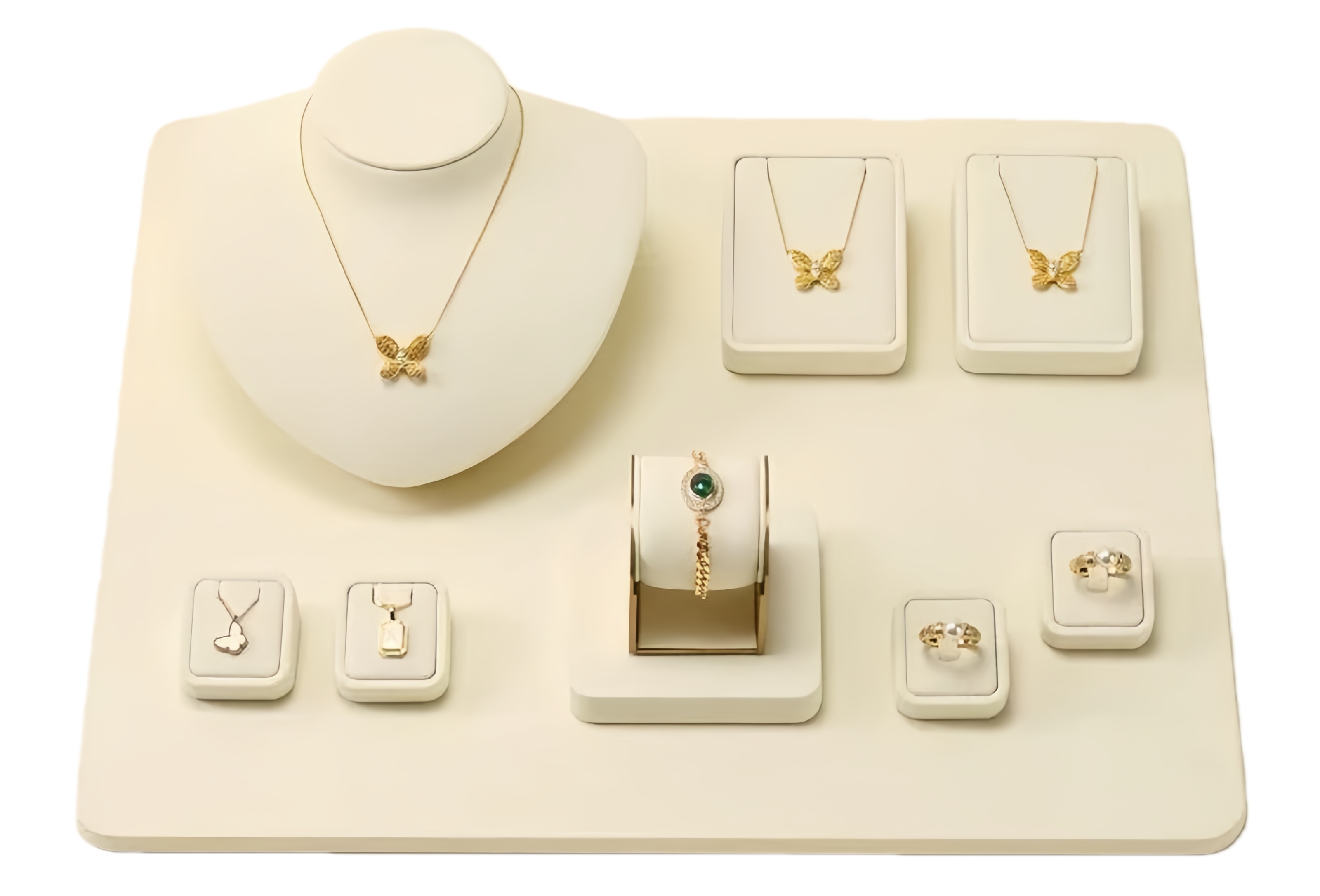 Couro sintético PU para vitrines de caixas de joias